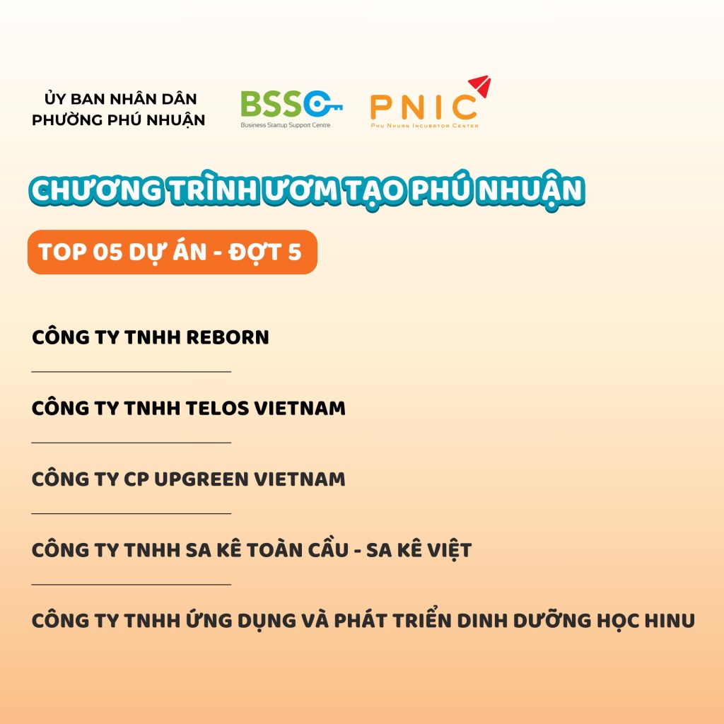 Công bố Top 5 dự án