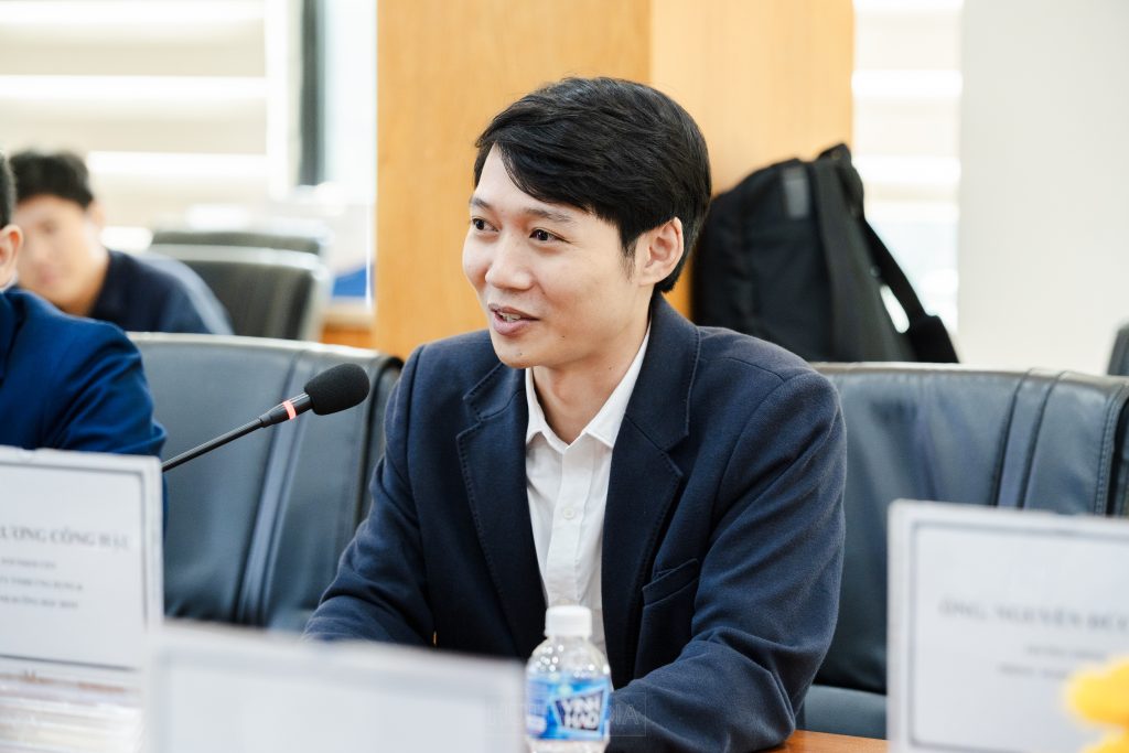 BS. Trương Công Hậu - Founder HINU chia sẻ đôi lời tại buổi ký kết