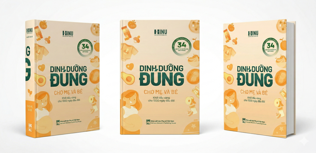 Sách Dinh dưỡng đúng cho mẹ và bé HINU