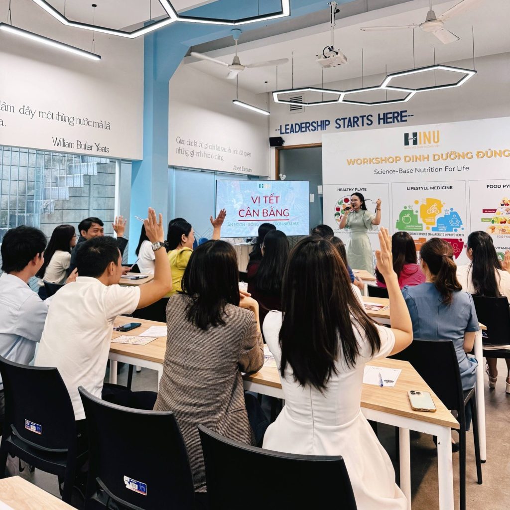 Workshop chia sẻ kiến thức dinh dưỡng đúng cho cộng đồng tại HINU.